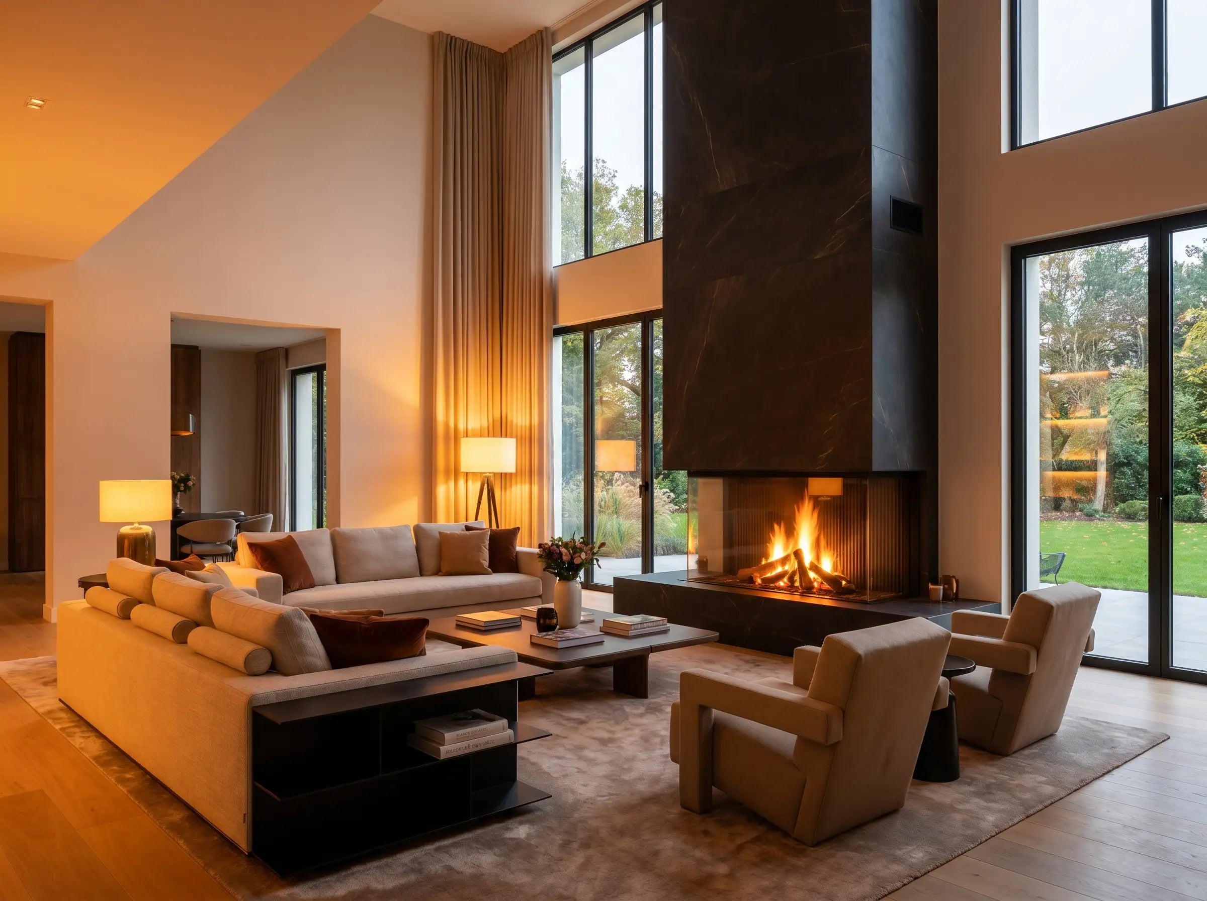 Une villa baignée de chaleur — Cheminée à foyer fermé, Lons-le-Saunier · Foyer fermé · 2024